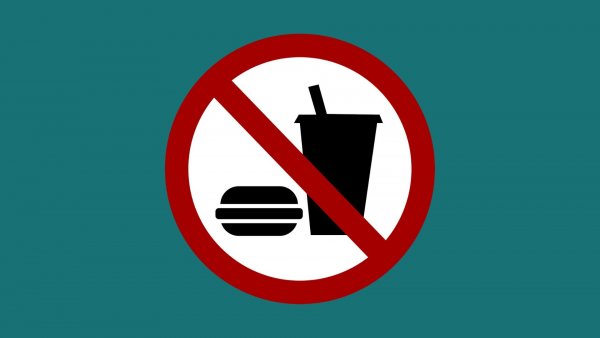 Essen verboten-Schild